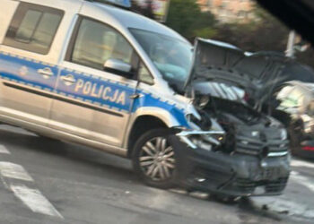 Wypadek radiowozu na Mieszka I