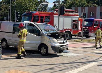 Wypadek z udziałem tramwaju