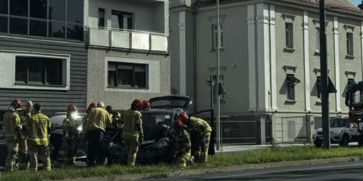Poważny wypadek na ul. Reymonta w Poznaniu