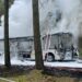 Pożar autobusu z przedszkolakami na pokładzie