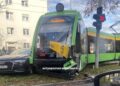 Wypadek i wykolejenie tramwaju, utrudnienia w ruchu