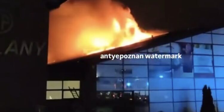 Pożar w Galerii Podolany