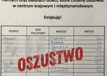 Fałszywa zbiórka w poznańskich galeriach! Policja apeluje do mieszkańców o pilny kontakt
