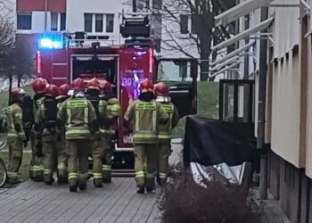 Dramatyczne chwile na poznańskim osiedlu. Ogień w mieszkaniu postawił służby na nogi