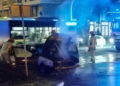 Dramatyczne chwile na poznańskiej ulicy. Auto stanęło w płomieniach podczas jazdy