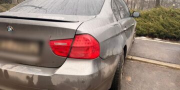 Driftował BMW w centrum Poznania. Wrócił do domu bez auta