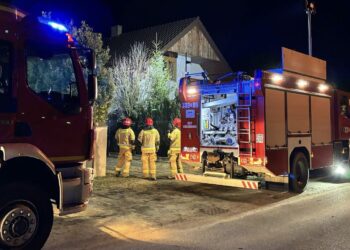 Pożar domu pod Poznaniem. Na miejscu aż 9 zastępów straży pożarnej