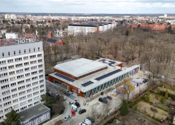 Poznań-Grunwald, nowa pływalnia z saunarium coraz bliżej otwarcia. Zobacz, co powstało przy ul. Taborowej