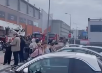 Pożar w centrum handlowym w Poznaniu. Setki osób ewakuowane