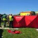 Tragiczny wypadek na lotnisku w regionie. Spadochroniarz zginął po upadku z wysokości 4000 metrów