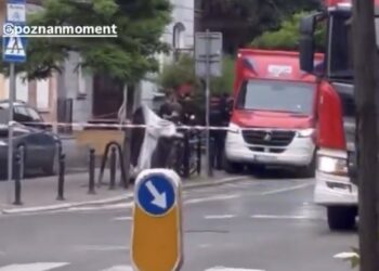 Duża akcja służb w Poznaniu! Żandarmeria Wojskowa, straż i policja na Jeżycach