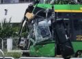 Tramwaj zderzył się z autobusem w na skrzyżowaniu w Poznaniu