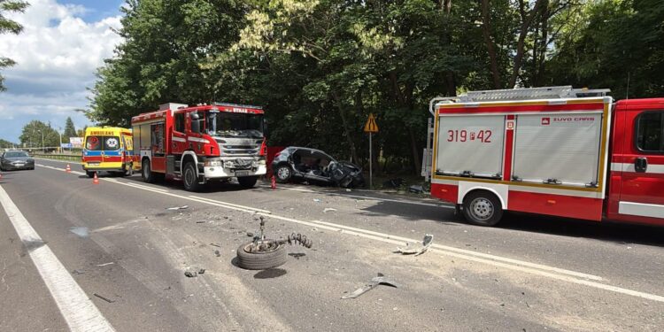 Tragiczny wypadek pod Poznaniem. Kobieta zginęła w zderzeniu czołowym z ciężarówką