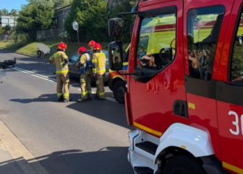 Śmiertelny wypadek motocyklisty na DW266 w Koninie