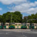 Zabytkowy tramwaj 105Na na trasie linii turystycznej w Poznaniu podczas weekendowych przejazdów.