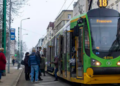 Przebudowa torowiska tramwajowego na ul. 28 Czerwca 1956 r. w Poznaniu