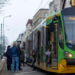 Przebudowa torowiska tramwajowego na ul. 28 Czerwca 1956 r. w Poznaniu