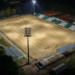 Modernizacja głównego boiska „Ogródek” przy Drodze Dębińskiej w Poznaniu – trwają prace przy murawie i infrastrukturze stadionu.