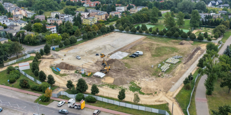 Kompleks sportowy powstający przy ul. Buczka na Świerczewie
