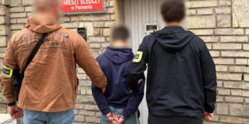 Policja na miejscu zdarzenia przy ul. Św. Czesława w Poznaniu