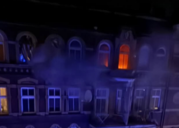 Pożar przy ul. Prądzyńskiego na poznańskiej Wildzie