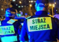 Straż miejska w Poznaniu podczas interwencji.