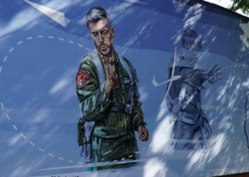 mural upamiętniający Macieja Krakowiana w Gostyninie.
